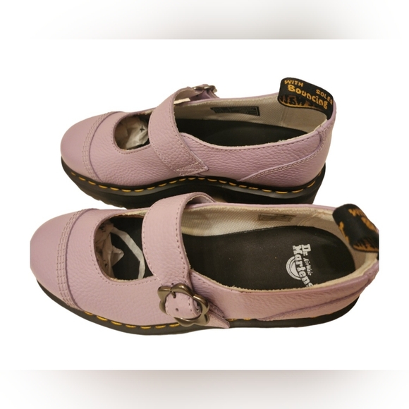 Dr Martens Purple Addina Flower Oxford Plataform Size 10 Purple NWOB - Picture 4 of 14